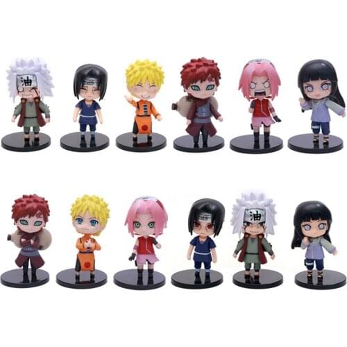 6pcs/set Anime Ninja Hyuga Hinata Jiraiya Haruno Sakura I Gaara Doll Can Be Decorated Can Be Collected Can Be Given To Friends