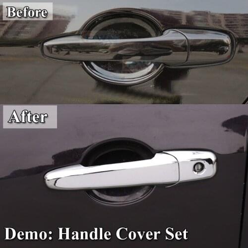 For Mazda Demio 2 Mazda2 2002-2007 2nd Gen Chrome Door Handle Cover & Door Bowl Cover Car Styling Decorate 2003 2004 2005 2006