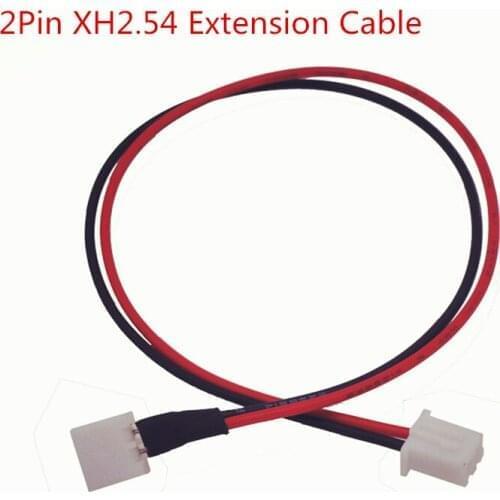 10pcs XH2.54 Fan Cable Graphics card 2Pin Male to 2Pin Female XH2.5 Reduce Fan Speed Noise Resistor Slow down/Extension Cable