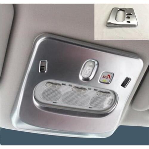 For Nissan Qashqai J11 2016 2017 2018 2019 ABS Chrome Front Roof Dome Reading Light Lamp Cover Car Accessories Interior 1Pcs