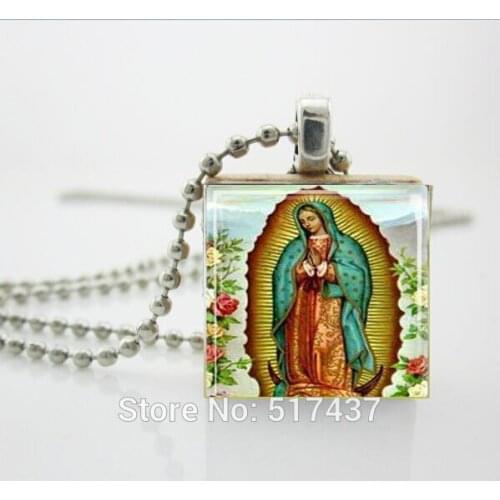Fashion Necklaces For Women 2014,Our Lady of Guadalupe Scrabble Tile Pendant - Ball Chain Necklace Included,Scrabble Tiles