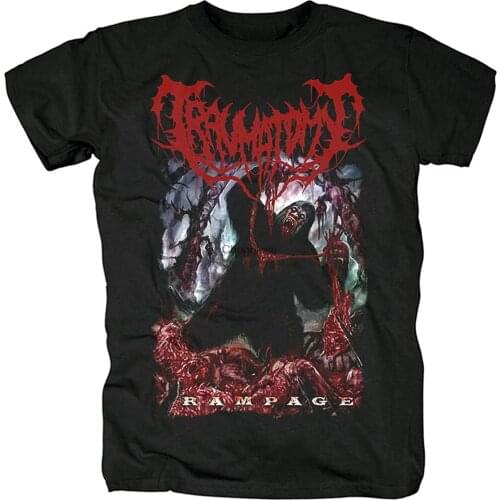 Mens TShirt Short Sleeve Shirt Traumatomy Rock Tee Women Hiphop Shirts(1)