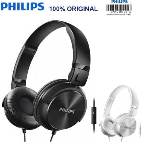 Original Philips SHL3065 Wired Headphone with Microphone Noise Reduction Wire Control Headband Design for Xiaomi Official Test
