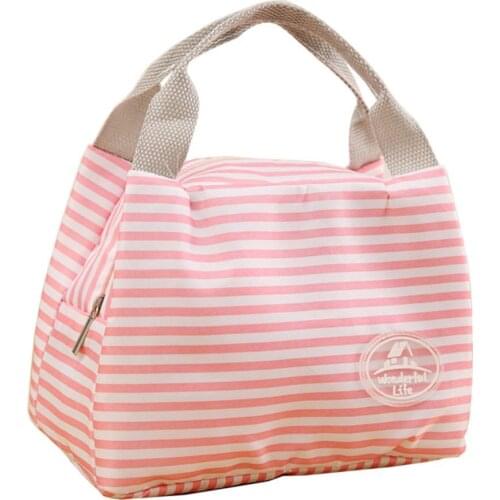 Portable Lunch Bag New Thermal Insulated Lunch Box Tote Cooler Handbag Bento Pouch Dinner Container School Food Storage Bags