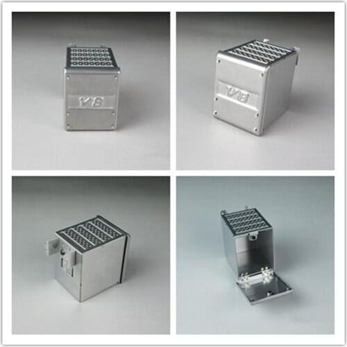 Remote control actros truck MAN metal V8 logo tool box w/ exhuast tank for tamiya 1:14 scale trailer tgx tgs 56325 56329 tractor