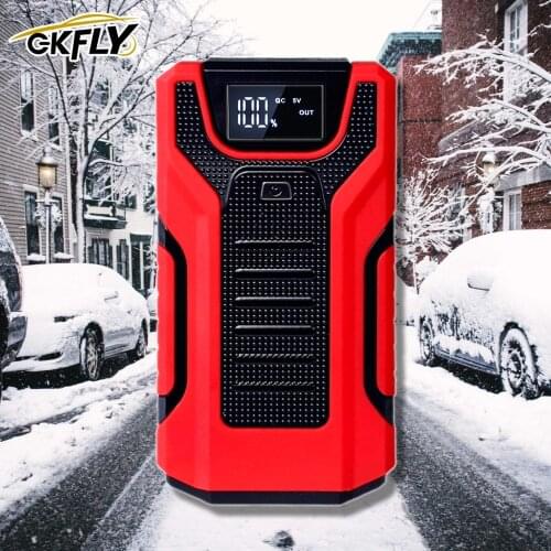 GKFLY 1200A High Capacity 16000mAh 12V Jump Starter Portable Starting Device Power Bank For Car Battery Booster Buster