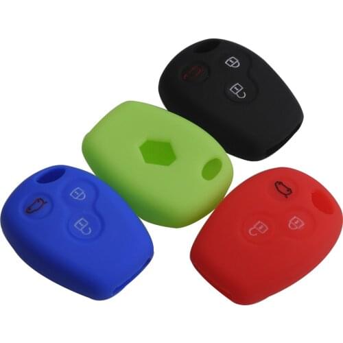 Bilchave 10pcs 3T For Renault Kangoo DACIA Scenic Megane Sandero Captur Twingo Modus Remote Car Key Case FOB Silicone Cover