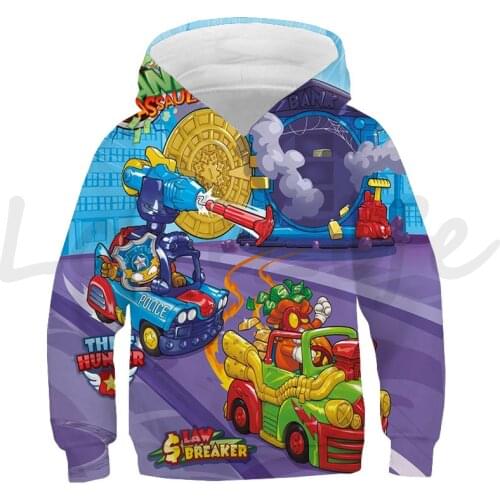 Hot Game Super zings Serie 6 3D Hoodies Superzings Autumn Outerwear Kids Boys Sweatshirt Children Long Sleeve Pullover Gifts