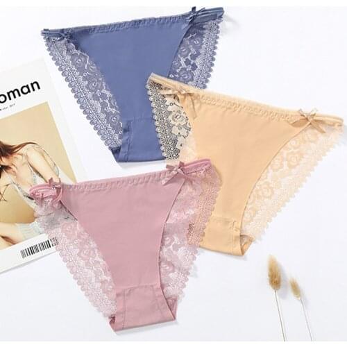 Sexy Lace Underwear Women Panties Lingerie G-string Tangas Mujer Seamless Briefs High Waist Intimates Underwear Free Shipping