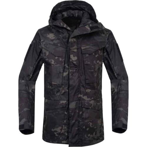 Outdoor Tactical Jackets Military Camping Hiking Multipockets Coat Waterproof Windbreakers Pilot Hooded Outerwear Bomber Jacket