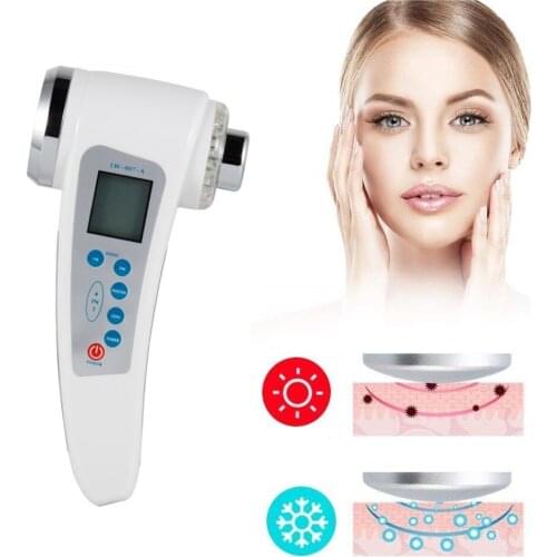 1Mhz&3Mhz Ultrasonic Face Massager 7 Colors LED Light Facial Photon Ultrasound Therapy Skin Care Body Slim Anti Cellulite Beauty