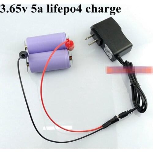 3.65v 2A Smart Charger 3.2v Lifepo4 Battery Intelligent Quick Fast Charger 3.2v 3.6v 5a DC Clip Plug with Reverse Protection