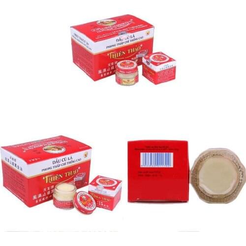 Newest Vietnam THIEN THAO Balm Oil Ointment 10g Sciatica Rheumatism Headache Stomachache Sniffles Insects Bites Sprains