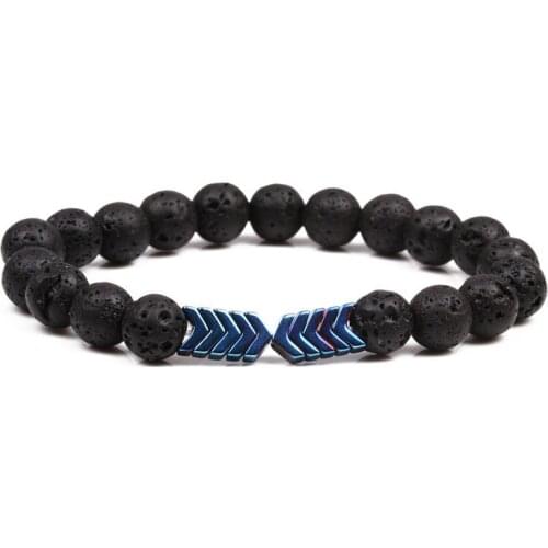 High quality Natural volcanic lava stone Beads Bracelet for Women&Men fashion Jewelry charm Pulseras Bracelets gift