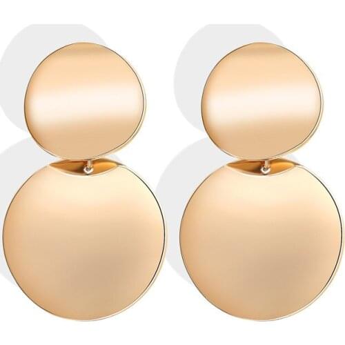 Miss JQ New Fashion Woman Earrings 2019 Round Sequin Dangle Earrings For Women Jewelry Gifts Classic Bohemia Elegant Oorbellen
