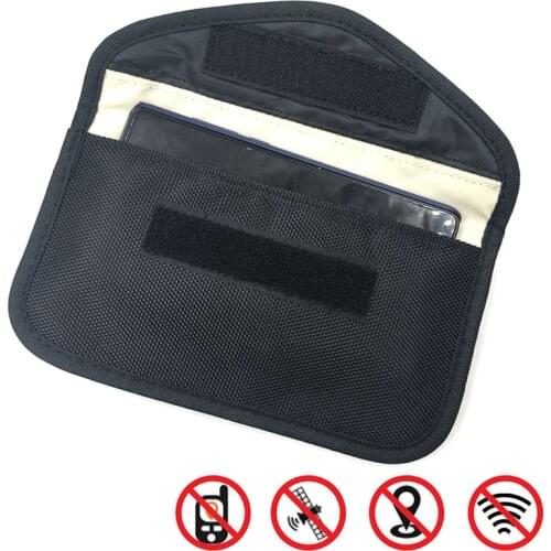 1pc ID Card Bag RFID Blocker Mobile Phone FOB Signal Blocking Shielding Pouch Wallet Case For Car Key Card