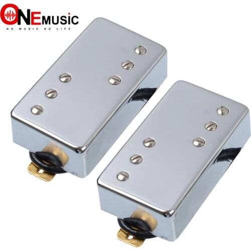 Two Line 6 Hole Electric Guitar Humbucker Pickup for LP Guitar Chrome