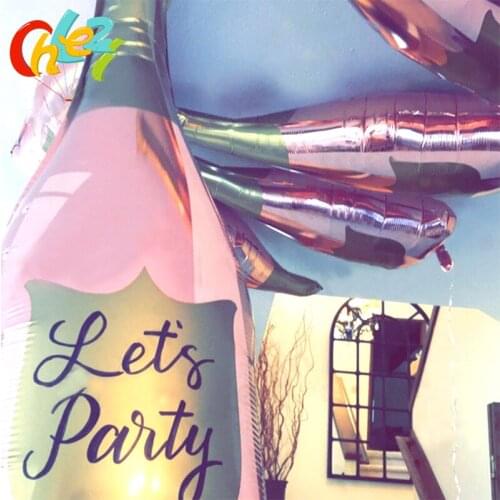 20pcs Champagne bottle Goblet Balloons Wedding Birthday Party Decorations Adult Kids Ballons Celebration Event Party Supplies