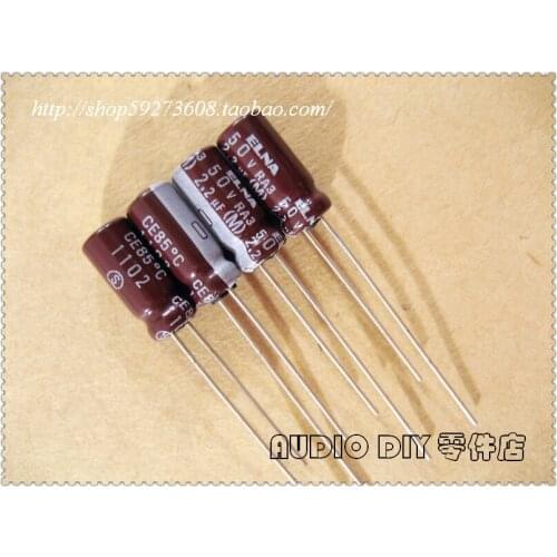 2020 hot sale 30PCS/50PCS ELNA RA3 Series 2.2uF/50V Electrolytic Capacitor for Audio (Package in Thailand) free shipping