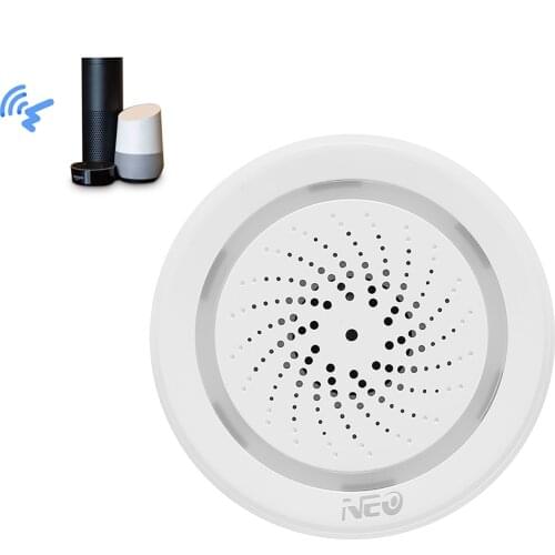 3 In 1 Wifi Siren Alarm Linkage With Temperature Humidity Sensor Tuya Smart Life Alexa Google Home IFTT