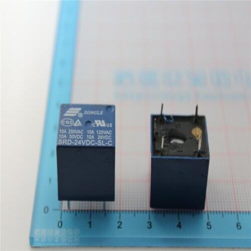 5x SONGLE Power Relay SRD-24VDC-SL-C T73 PCB Type 24V DC free shipping
