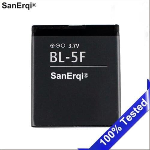 SanErqi Battery For Nokia BL-5F phone battery for Nokia N96 N95 N98 N93i 6290 E65 6290 6210S/N 6710N N95 C5-01 Battery