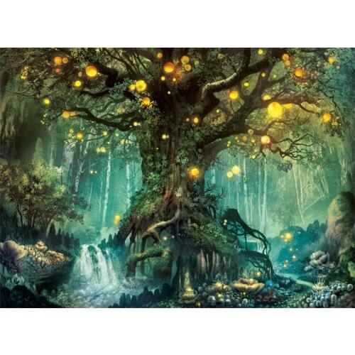 5D DIY Diamond Painting Fantasy Wishing Tree Handmade Diamond Embroidery Mosaic Full Cross Stitch Home Decor Handmade Gift
