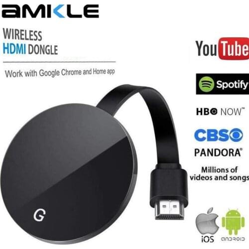Wireless HDMI Dongle TV Stick 2.4G 5G 1080P Wifi G7S Display receiver Google Chromecast 2 3 Anycast Miracast For Ios Android