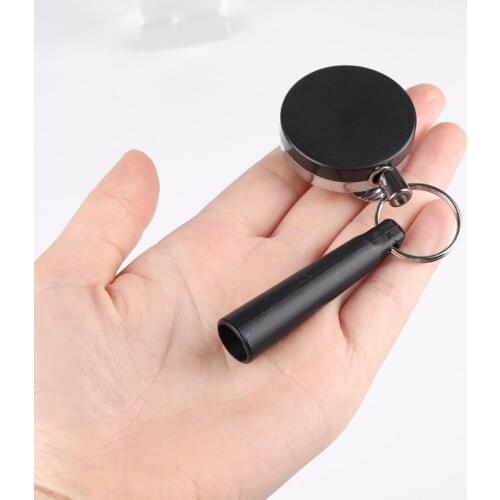 Rope Key Ring Chain Belt Clip Pen Pencil Holder Retractable Stainless Steel Silicone ABS Anti Lost Outdoor Tool