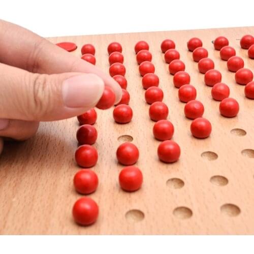 Wooden Montessori Mathematics Educational Material Knobbed Cylinder Blocks Learning Education Math Toys Puzzles For Kids