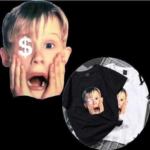 Fine USD Boy Patch Iron on Transfer Patches for Clothing DIY T-shirt A-level Washable Clothes Stickers Heat Transfer Vinyl Press