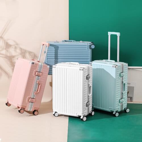 Fashion Boarding Suitcase 20/22/24/26 Inches Rolling Luggage Trolley Password Box Suitcase Men Women Sipnner Wheels Travel Bag