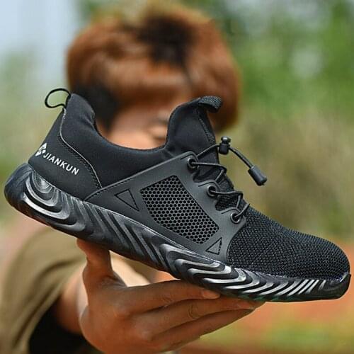 Men Women Steel Toe Air Work Safety Boots Casual Outdoor Breathable Sneakers Puncture Proof Comfortable Industrial Shoes For Men