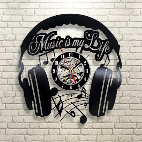 CD Vinyl Record Wall Clock Modern Wall Watch Home Decor Classic Clock Relogio