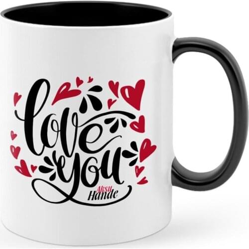 Personalized Love You Black Mug Cup-4