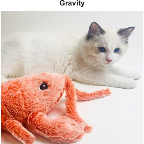 Dog Cat Plush Pet Toys Electric Simulation Jumping Lobster USB Charging Dog Molars Cleaning Plush Toys Dog Supplies