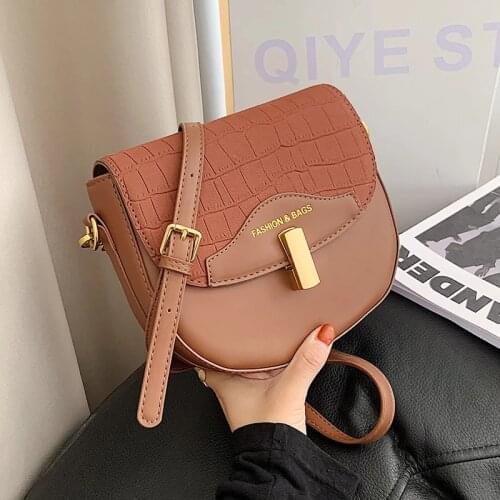 Simple Scrub PU Leather Shoulder Bags For Women 2020 Winter Branded Handbags Trend Womens Luxury Travel Hand Bag 3 colour