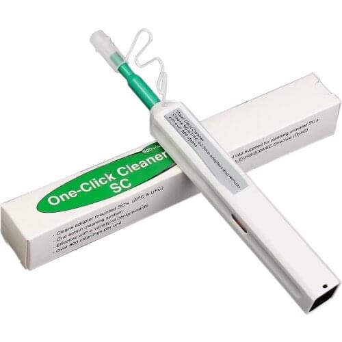 One Click Cleaning Pen Fiber Cleaner 1.25mm LC 2.5mm SC for fibre optic connector SC FC ST Universal Connector ftth tools