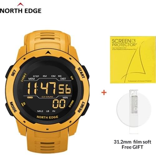 NORTH EDGE MARS Mens Sport Smart Watch Men Running Swimming Waterproof 50M Electronic clock Redometer ightweight Smartwatch