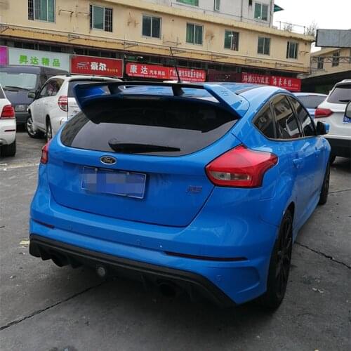 For Ford Focus Spoiler 2012-2017 Focus hatch-back RS High Quality ABS Material Car Rear Wing Primer Color Rear Spoiler