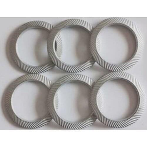 6pcs M24 M27 M30 Thickened Double-Sided Tooth Washer Disc Type Lock Gasket High Amplitude Seismic Not Easy Loosen DIN9250 SK5