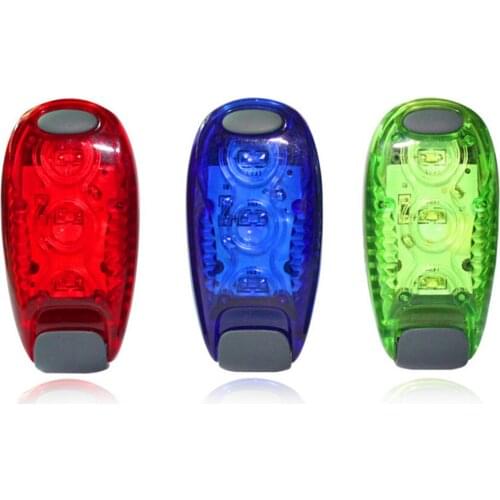 LED Light Up Outdoor Safety Remind Clip on Running Jogging Night Bike Bicycle Helmet Tail Rear Rear Light Accessories 1Pc