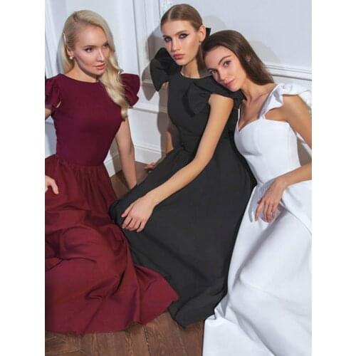 DEIVE TEGER New Fashion Womens Casual House Of Cb Midi Calf Bandage Dress Elegant Chic Party Wedding Women Dress