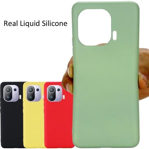 Liquid Silicone Case For Xiaomi Mi 11 Pro Soft Gel Rubber Protector Matte Cover