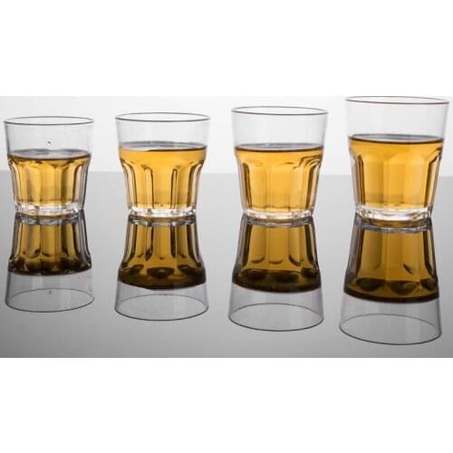 1pcs Transparent Plastic Beer Cup Beverage Tumblers Break-Resistant Drinkware Reusable Restaurant Tumbler Juice Tea Bar Party