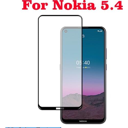 10PCS 3D Full Glue Tempered Glass For Nokia 5.4 Full Cover 9H film Explosion proof Screen Protector For Nokia 5.4
