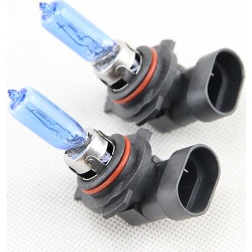 2X 9012 HIR2 9012 LL HALOGEN HEADLAMP HEADLIGHT BULBS 12V 55W 6500K XENON LOOK WHITE PAIR NEW BLUE GLASS CAR-STYLING