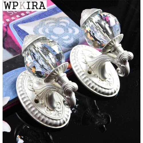 2pcs Metal Crystal Hooks for Curtain Holder Home Decoration Curtain Tassels Tiebacks Hooks Hanger Holder Drop Shipping cp111&B