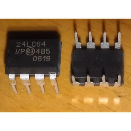50piece~100piece/LOT PIC24LC64-I/P DIP-8 24LC64-I/P 24LC64 DIP8 Memory chip in-line IC NEW Original In stock