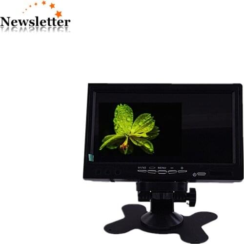 7'' Inch TFT LCD Car Monitor With 2 AV Input Car Rearview Mirror